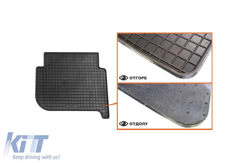 Mochete din cauciuc specifice, potrivite pentru VW Touran 2003-2015, 5-7 locuri, set de 4 piese, culoare neagră-image-6226354