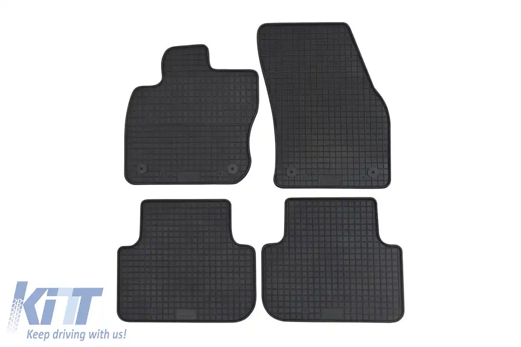 Mochete din cauciuc specifice, potrivite pentru Volkswagen Tiguan după 2024, set de 4 piese, culoare neagră