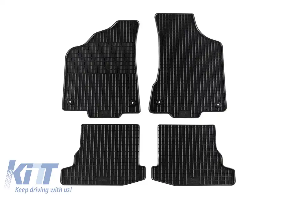 Mochete din cauciuc specifice, potrivite pentru VW Polo 2000-2001, set de 4 piese, culoare neagră-image-6226425