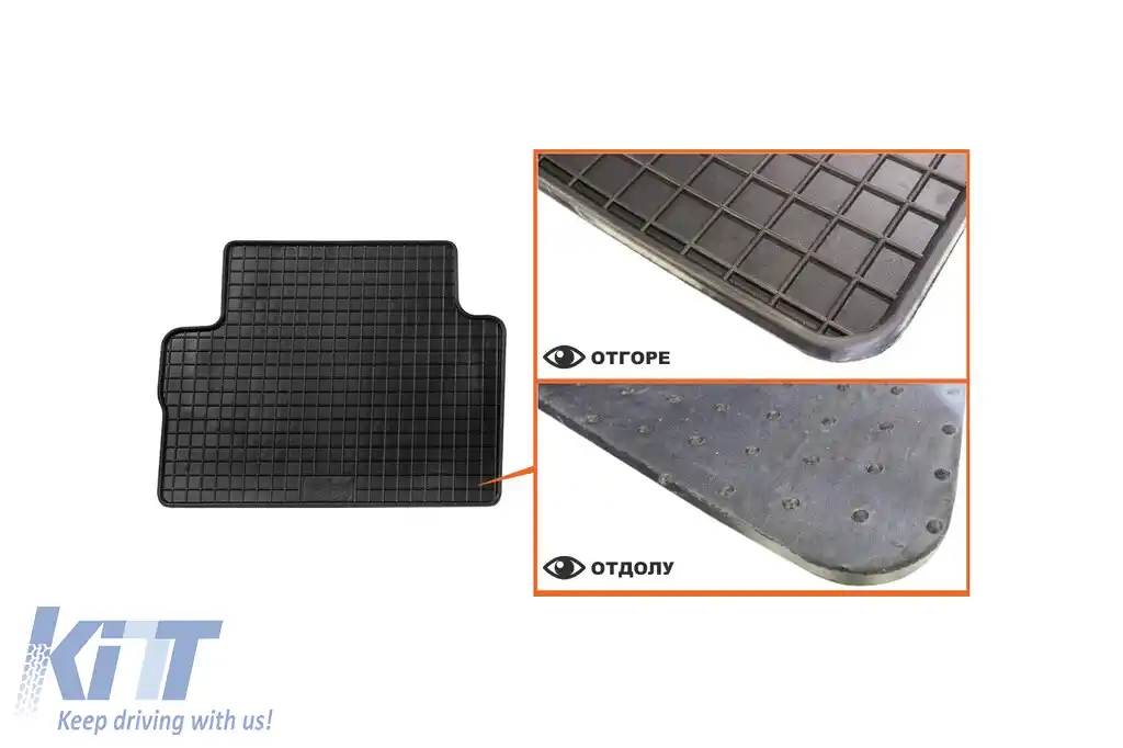 Mochete din cauciuc specifice, potrivite pentru Volkswagen Sharan, Seat Alhambra 2010-2020, 5-7 locuri, set de 4 piese, culoare neagră-image-6226448