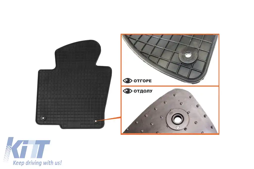 Mochete din cauciuc specifice, potrivite pentru VW Passat 2005-2010, Passat 2010-2014, CC 2012-2016, set de 4 piese, culoare neagră-image-6226474