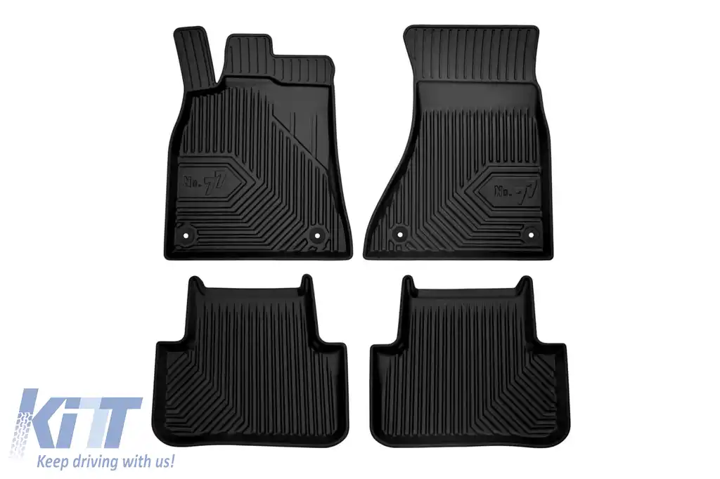 Mochete din cauciuc specifice, potrivite pentru Audi A4 B8 sedan, wagon, Allroad 2008-2015, set de 4 piese, culoare neagră