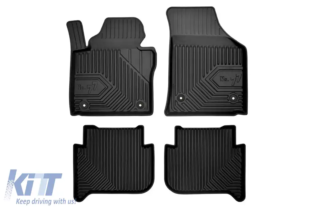Mochete din cauciuc specifice, potrivite pentru VW Touran 2003-2010, set de 4 piese, culoare neagră