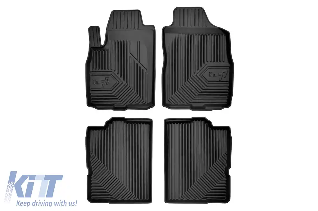 Mochete din cauciuc specifice, potrivite pentru Fiat Panda 2003-2012, set de 4 piese, culoare neagră