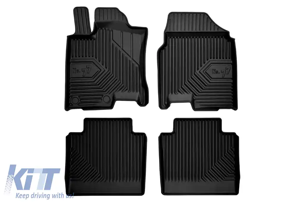 Mochete din cauciuc specifice, potrivite pentru Nissan Qashqai +2 2006-2013, set de 4 piese, culoare neagră