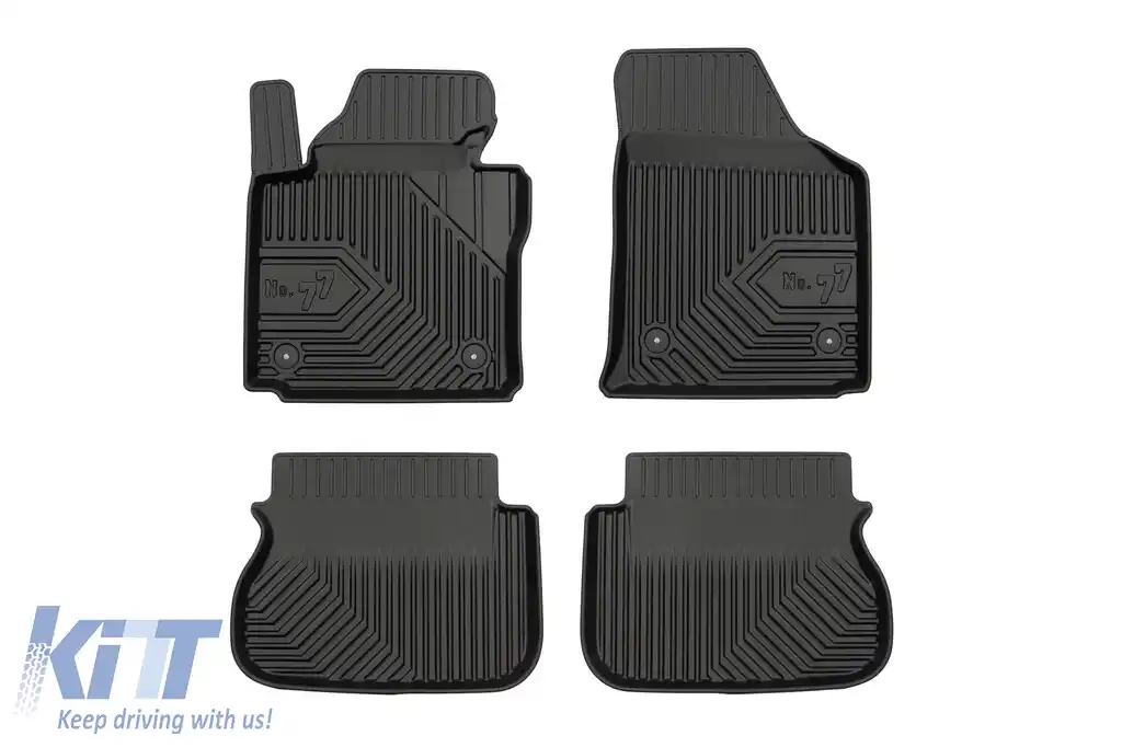 Mochete din cauciuc specifice, potrivite pentru VW Caddy Life 2004-2020, set de 4 piese, culoare neagră