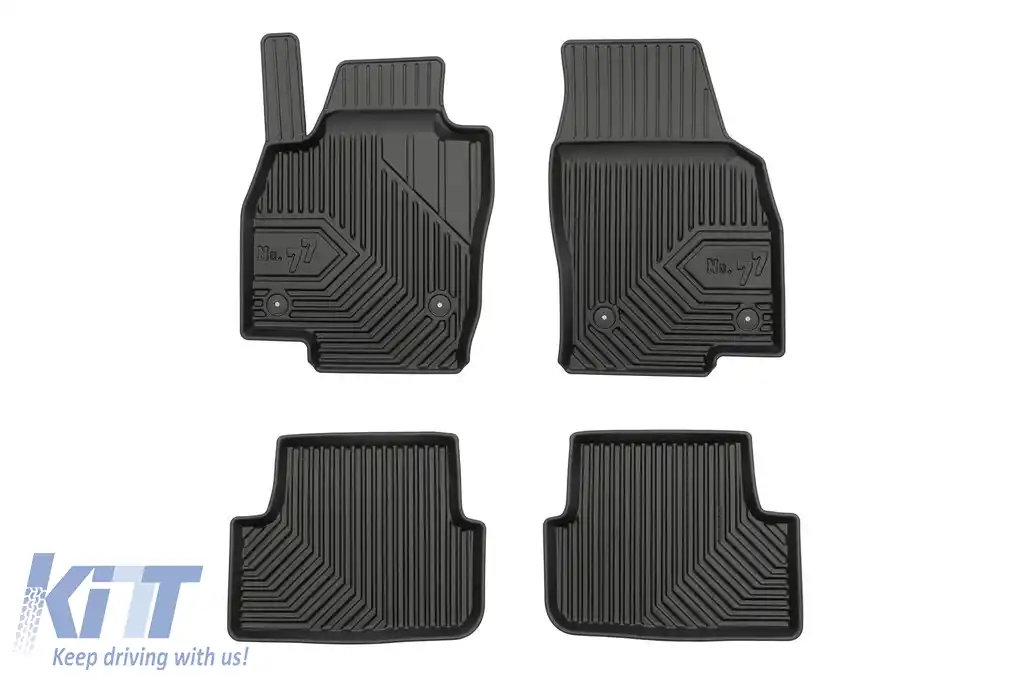 Mochete din cauciuc specifice, potrivite pentru Seat Ibiza, Arona după 2017, set de 4 piese, culoare neagră-image-6226654