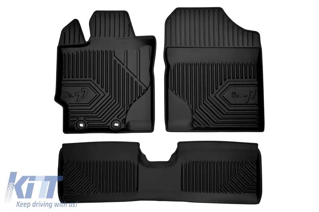 Mochete din cauciuc specifice, potrivite pentru Toyota Yaris 2011-2019, set de 3 piese, culoare neagră