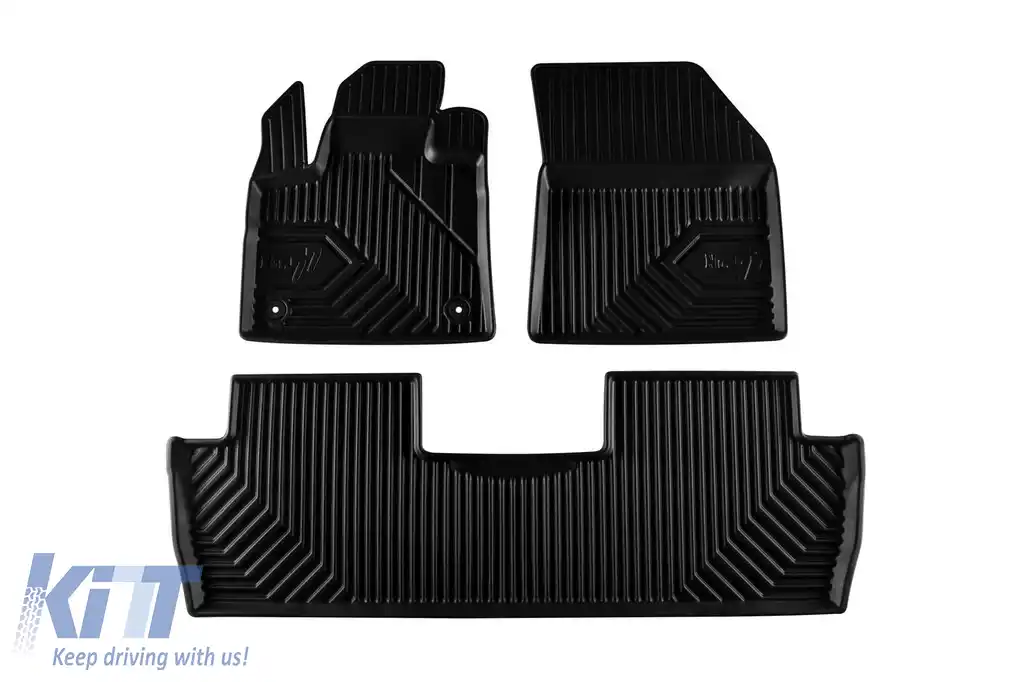 Mochete din cauciuc specifice, potrivite pentru Peugeot 5008 după 2017, set de 3 piese, culoare neagră