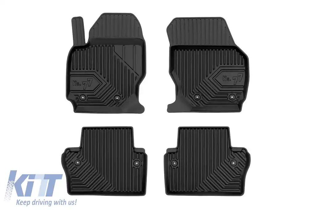 Mochete din cauciuc specifice, potrivite pentru Volvo V70 2007-2016, XC70 2014-2016, set de 4 piese, culoare neagră-image-6226727
