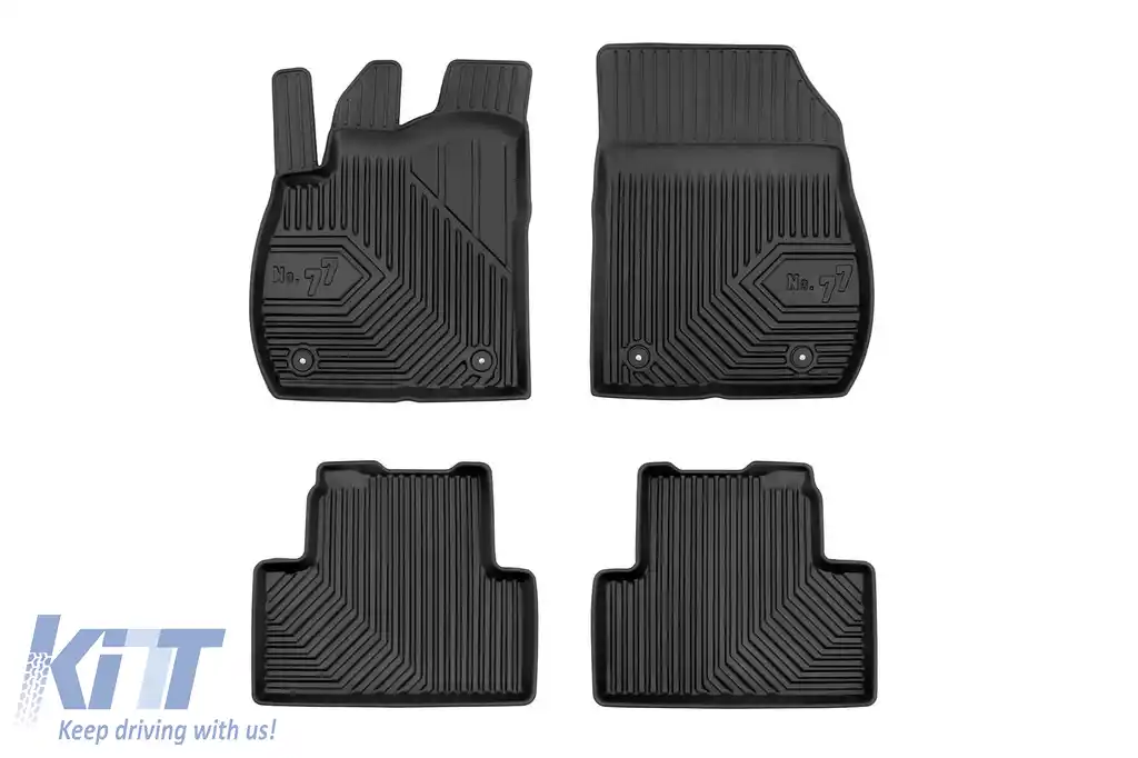Mochete din cauciuc specifice, potrivite pentru Opel Zafira C 2012-2019, set de 4 piese, culoare neagră