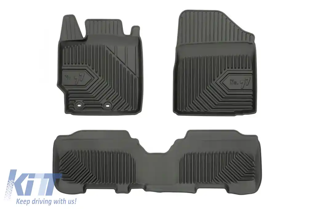 Mochete din cauciuc specifice, potrivite pentru Toyota Yaris 2005-2011, set de 3 piese, culoare neagră