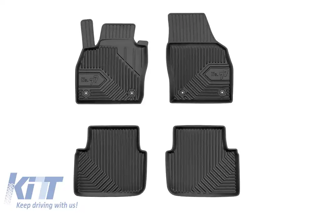 Mochete din cauciuc specifice, potrivite pentru Skoda Kamiq după 2019, set de 4 piese, culoare neagră