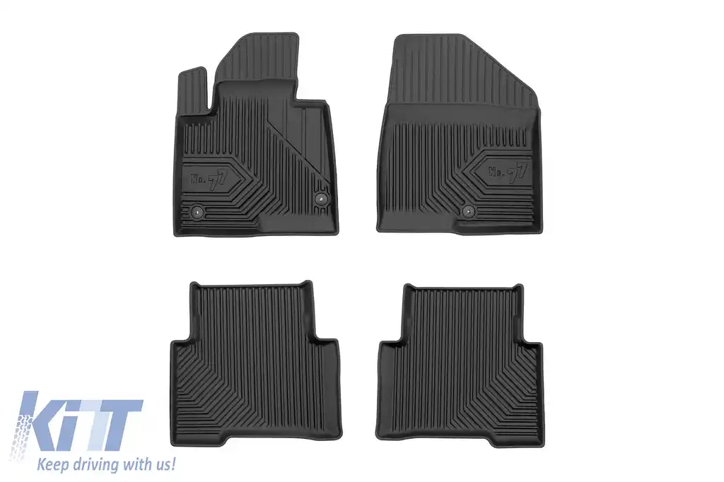 Mochete din cauciuc specifice, potrivite pentru Hyundai Santa Fe 2015-2018, set de 4 piese, culoare neagră