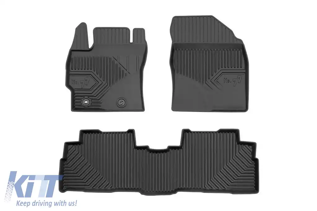 Mochete din cauciuc specifice, potrivite pentru Toyota Verso 2009-2018, set de 4 piese, culoare neagră