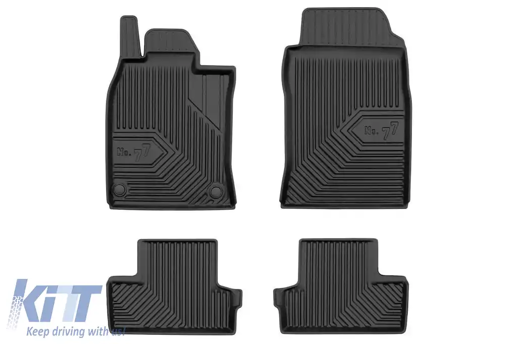 Mochete din cauciuc specifice, potrivite pentru seria Frogum Nr. 77 pentru Mini One hatchback 2001-2006, set de 4 piese, culoare neagră