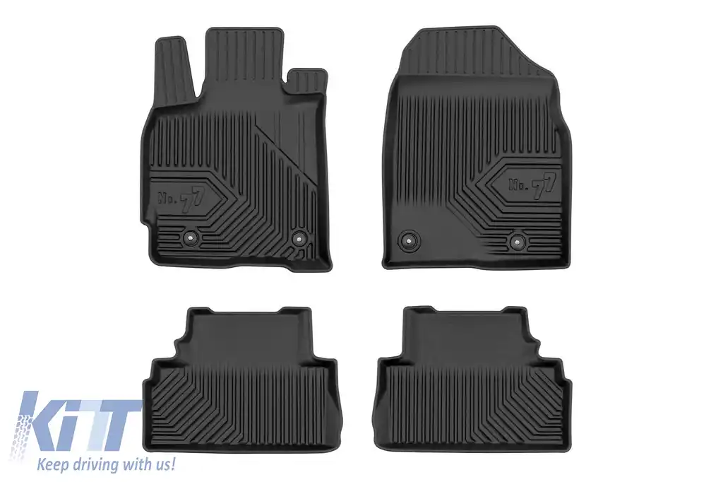 Mochete din cauciuc specifice, potrivite pentru Mazda CX-7 2006-2012 cu tracțiune pe roțile din față, set de 4 piese, culoare neagră