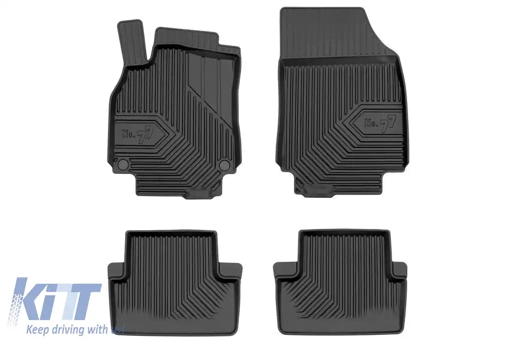 Mochete din cauciuc specifice, potrivite pentru Renault Fluence 2009-2016, set de 4 piese, culoare neagră