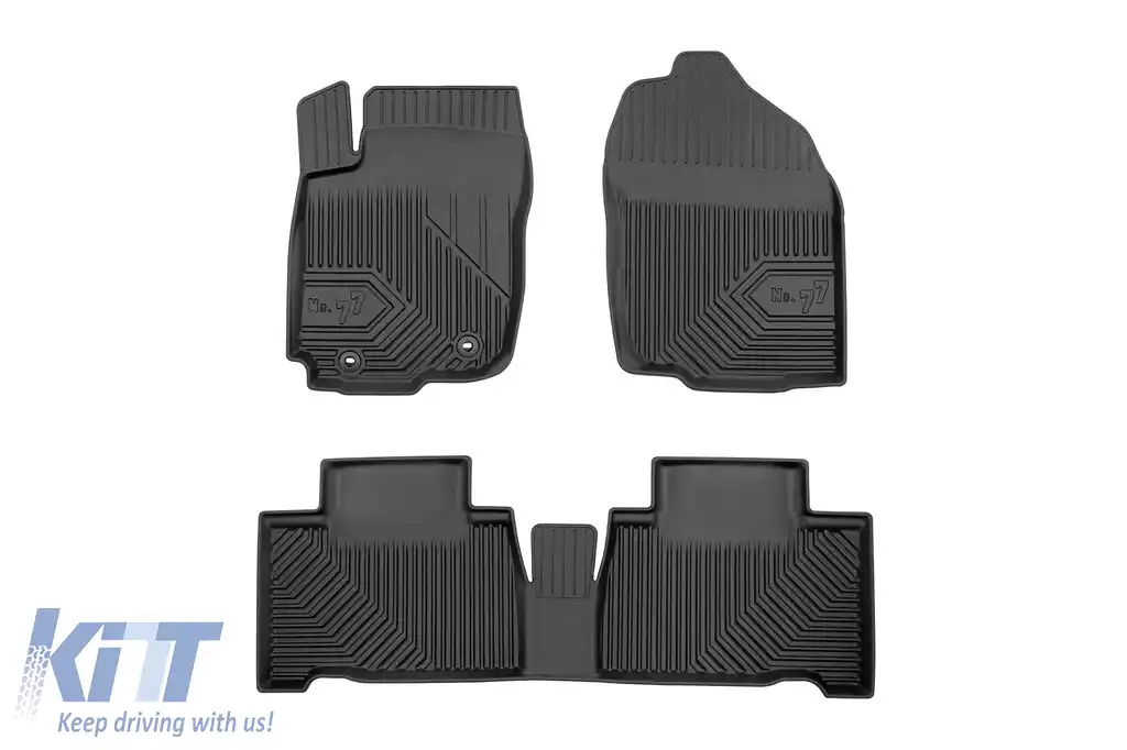Mochete din cauciuc specifice, potrivite pentru Toyota Rav4 Hybrid 2013-2019, set de 4 piese, culoare neagră-image-6227096