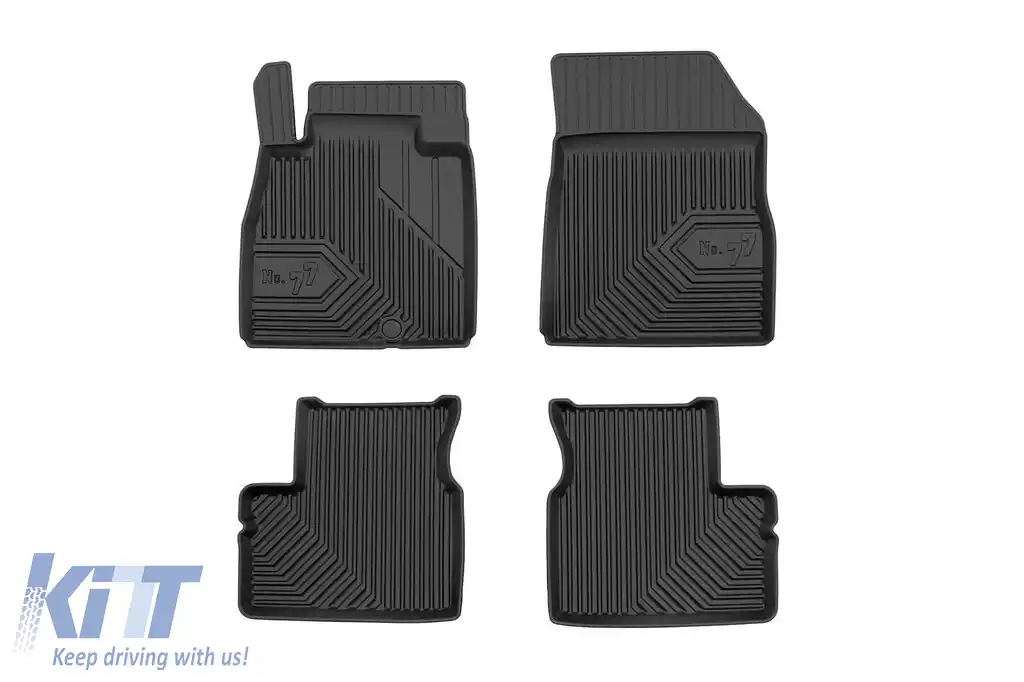 Mochete din cauciuc specifice, potrivite pentru Nissan Micra K13 2010-2016, set de 4 piese, culoare neagră