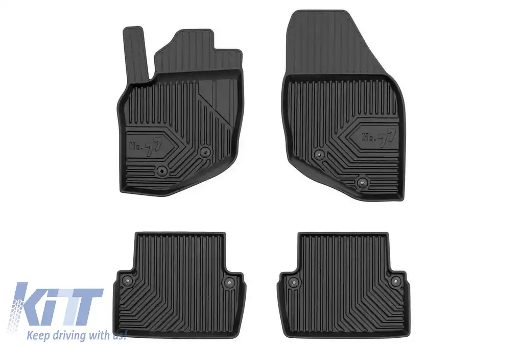 Mochete din cauciuc specifice, potrivite pentru Volvo XC70 2000-2007, set de 4 piese, culoare neagră