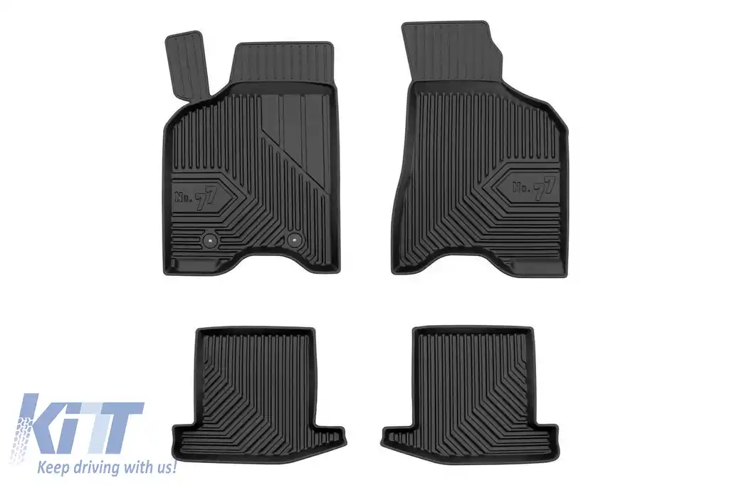 Mochete din cauciuc specifice, potrivite pentru VW Lupo 1998-2005, set de 4 piese, culoare neagră
