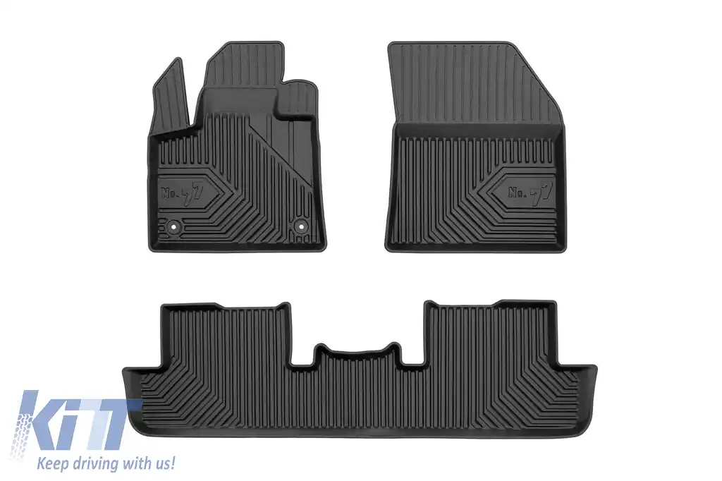 Mochete din cauciuc specifice, potrivite pentru Peugeot 3008 după 2016, set de 4 piese, culoare neagră-image-6227198