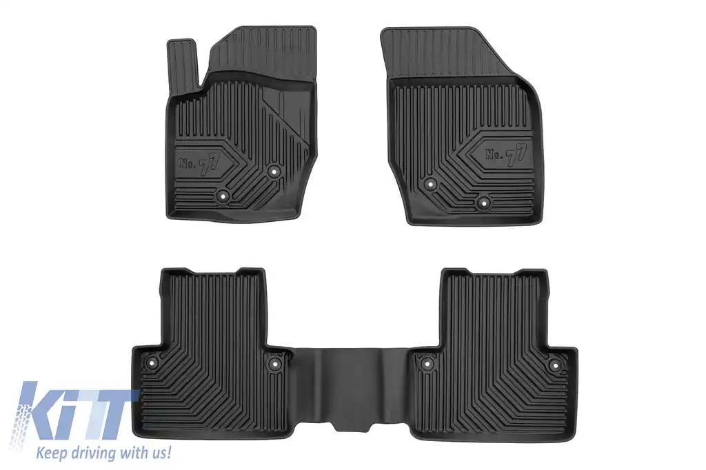 Mochete din cauciuc specifice, potrivite pentru Volvo XC90 2002-2016, set de 3 piese, culoare neagră