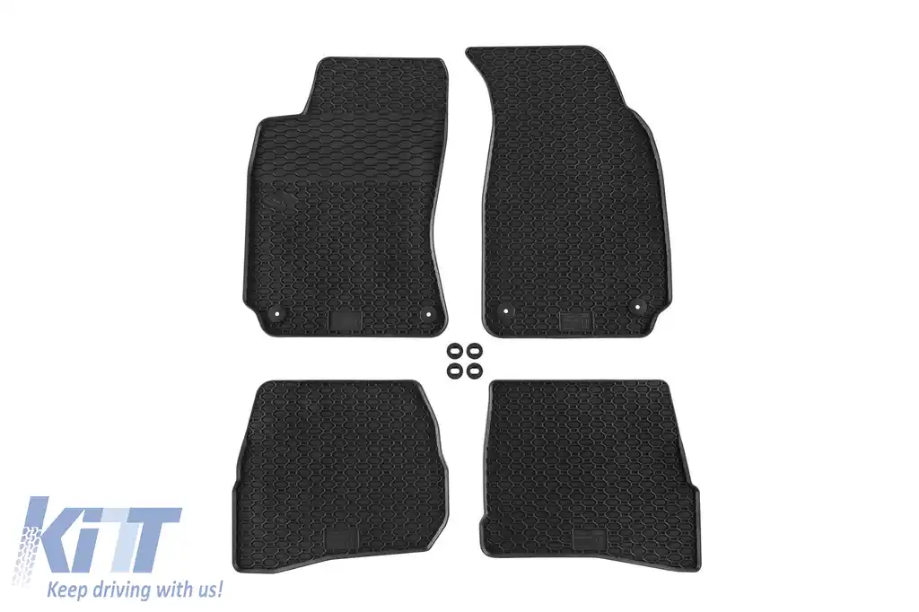 Mochete din cauciuc specifice, potrivite pentru VW Passat B5 1996-2005, set de 4 piese, culoare neagră