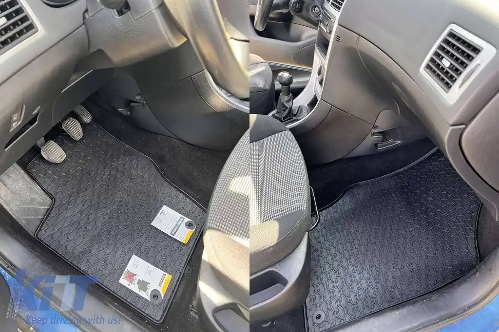 Mochete din cauciuc specifice, potrivite pentru Peugeot 307 2001-2008, set de 4 piese, culoare neagră-image-6227444