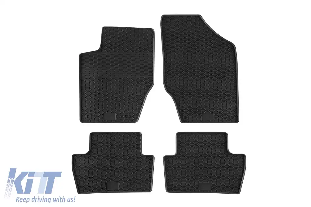 Mochete din cauciuc specifice, potrivite pentru Citroen C4 2004-2010, set de 4 piese, culoare neagră