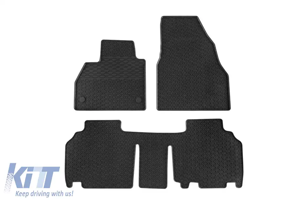 Mochete din cauciuc specifice, potrivite pentru Renault Kangoo 2008-2021, Mercedes Citan W415 după 2012, set de 3 piese, culoare neagră