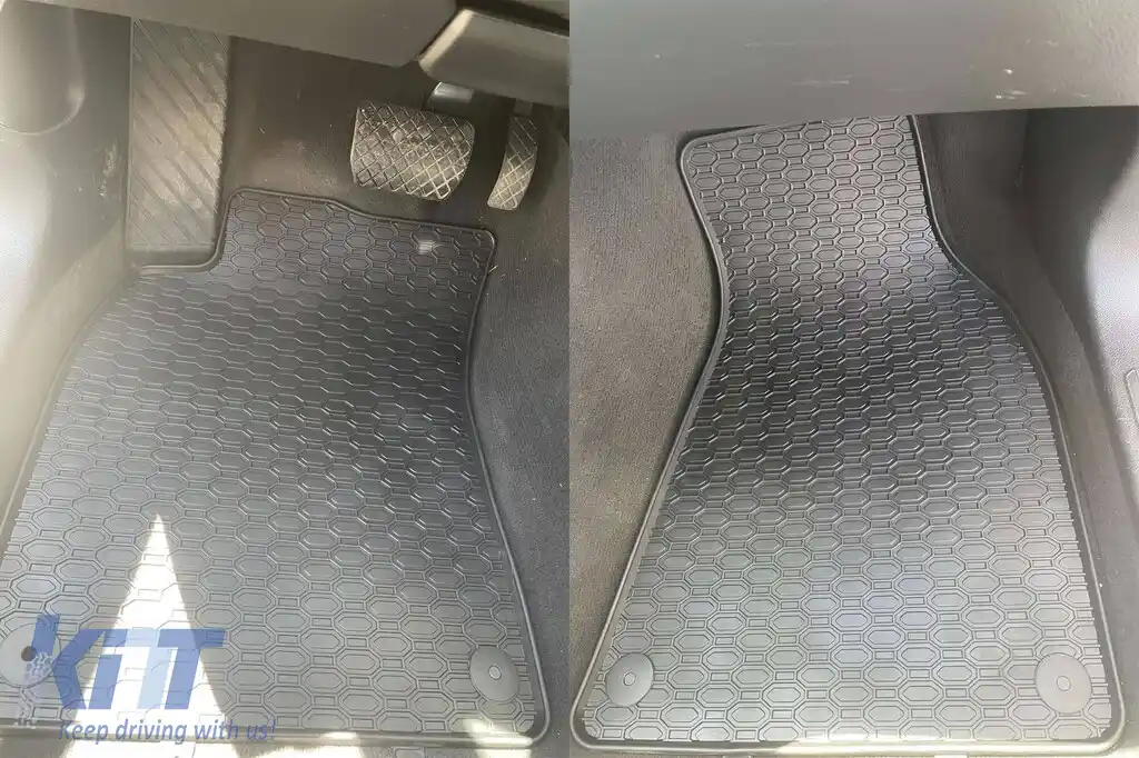 Mochete din cauciuc specifice, potrivite pentru Audi A6 C6 sedan, wagon 2006-2011, set de 4 piese, culoare neagră-image-6227626