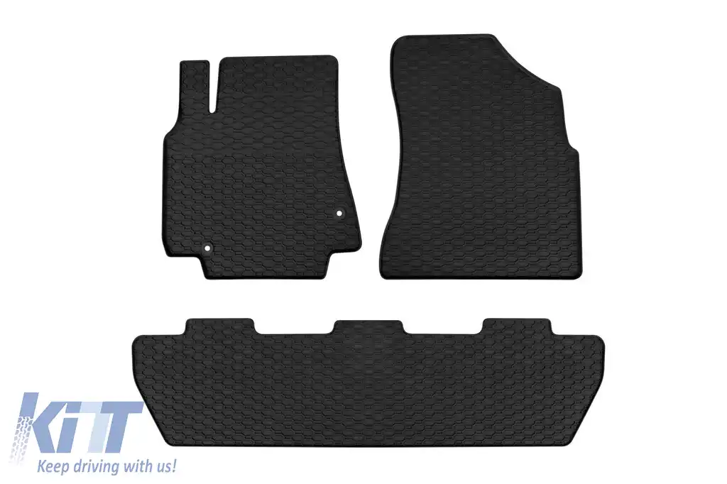 Mochete din cauciuc specifice, potrivite pentru Citroen Berlingo, Peugeot Partner 2008-2018, set de 3 piese, culoare neagră-image-6227745