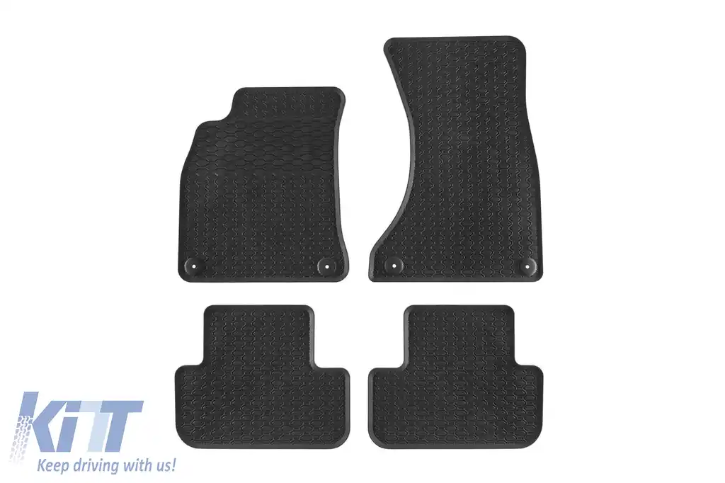 Mochete din cauciuc specifice, potrivite pentru Audi A4 B8 sedan, wagon, Allroad 2007-2016, set de 4 piese, culoare neagră