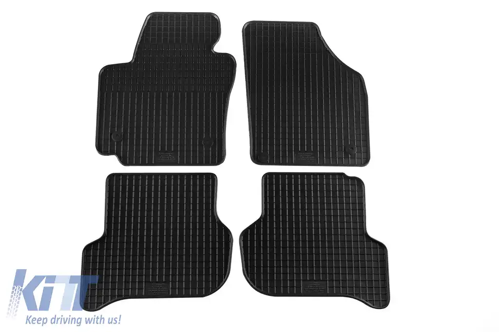 Mochete din cauciuc specifice, potrivite pentru Seat Altea 2004-2015, Toledo 2004-2009, set de 4 piese, culoare neagră-image-6227899