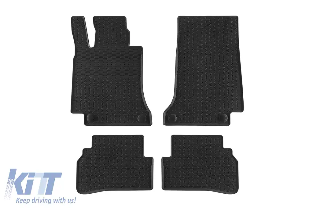 Mochete din cauciuc specifice, potrivite pentru Mercedes C class W205 2013-2020, set de 4 piese, culoare neagră