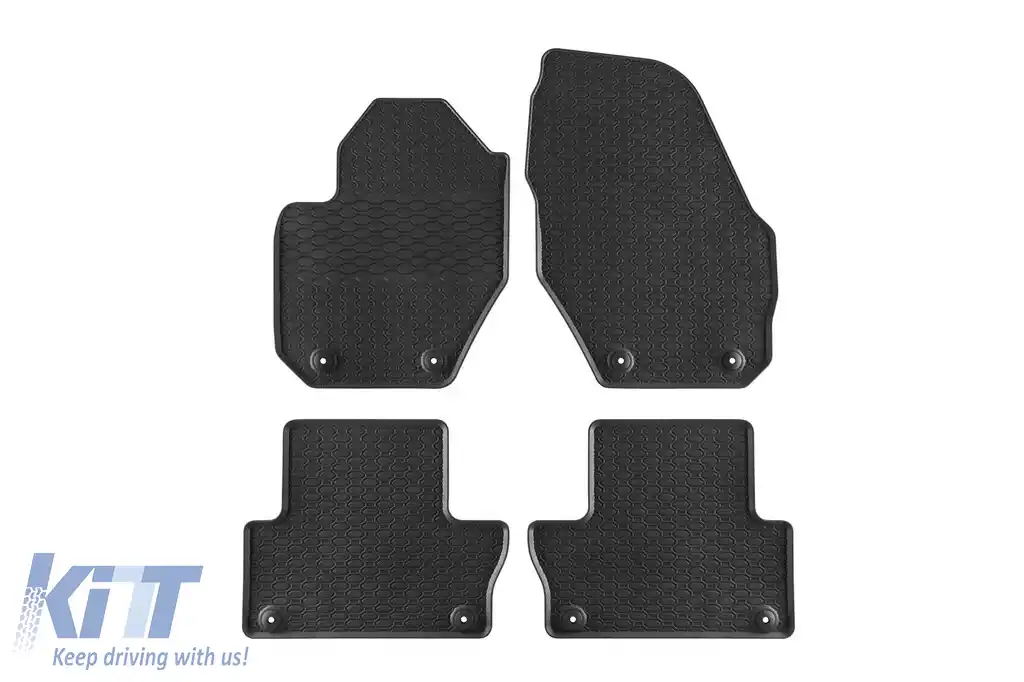 Mochete din cauciuc specifice, potrivite pentru Volvo XC60 2008-2017, set de 4 piese, culoare neagră