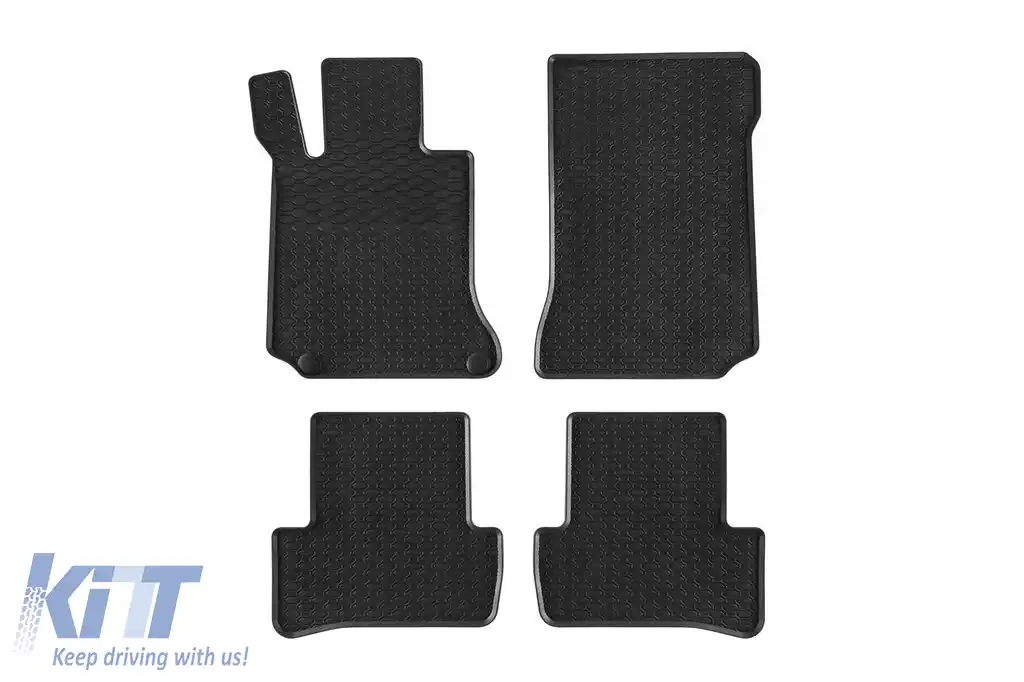 Mochete din cauciuc specifice, potrivite pentru Mercedes C class W204 2007-2014, set de 4 piese, culoare neagră