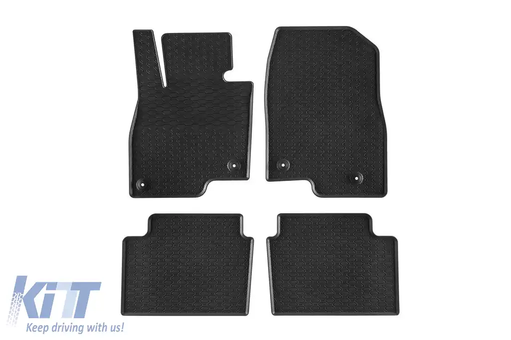 Mochete din cauciuc specifice, potrivite pentru Mazda 3 2013-2019, Mazda 6 wagon 2012-2016, set de 4 piese, culoare neagră-image-6228194