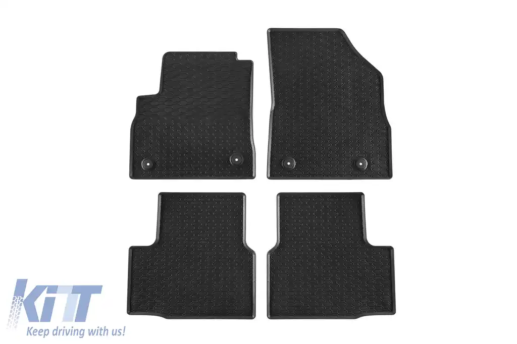 Mochete din cauciuc specifice, potrivite pentru Opel Astra K 2015-2021, set de 4 piese, culoare neagră