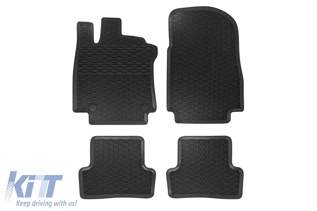 Mochete din cauciuc specifice, potrivite pentru Renault Clio 2012-2019, set de 4 piese, culoare neagră
