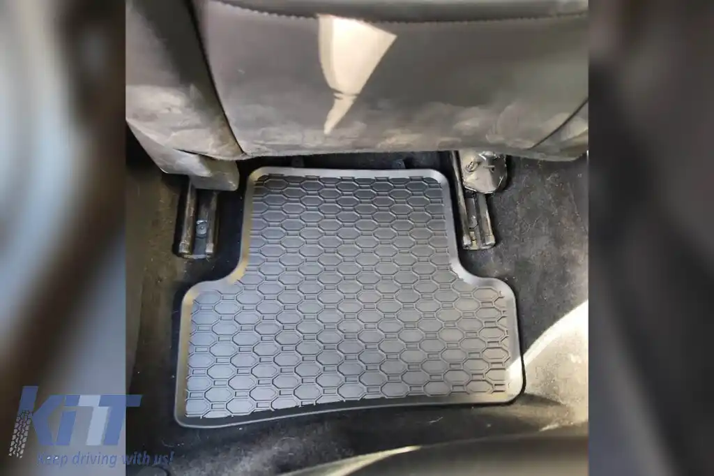 Mochete din cauciuc specifice, potrivite pentru Renault Clio 2012-2019, set de 4 piese, culoare neagră-image-6228297