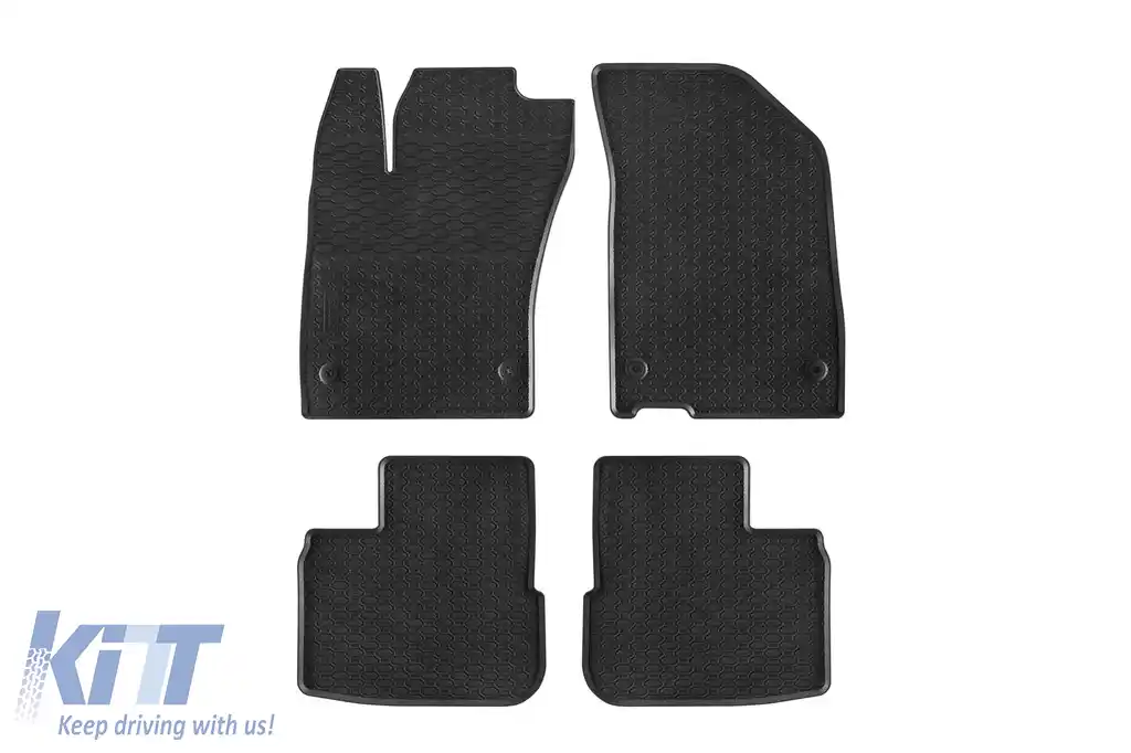 Mochete din cauciuc specifice, potrivite pentru Fiat Tipo sedan după 2016, set de 4 piese, culoare neagră
