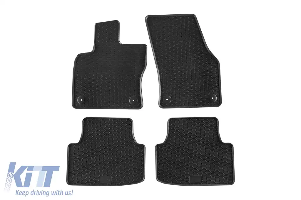 Mochete din cauciuc specifice, potrivite pentru VW Tiguan după 2016, set de 4 piese, culoare neagră-image-6228320