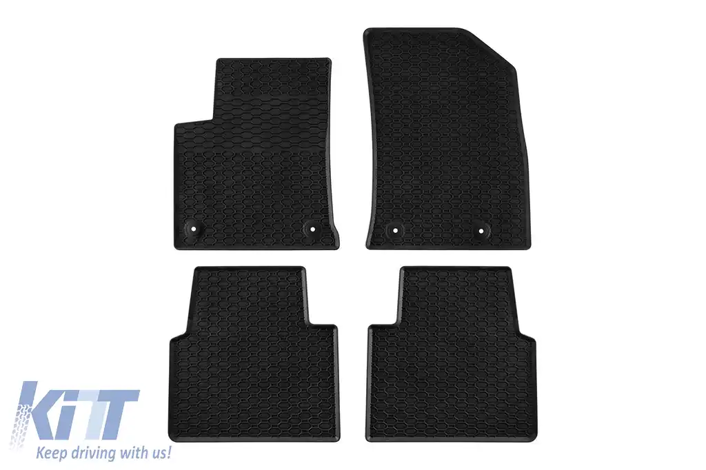 Mochete din cauciuc specifice, potrivite pentru Opel Crossland X după 2017, set de 4 piese, culoare neagră