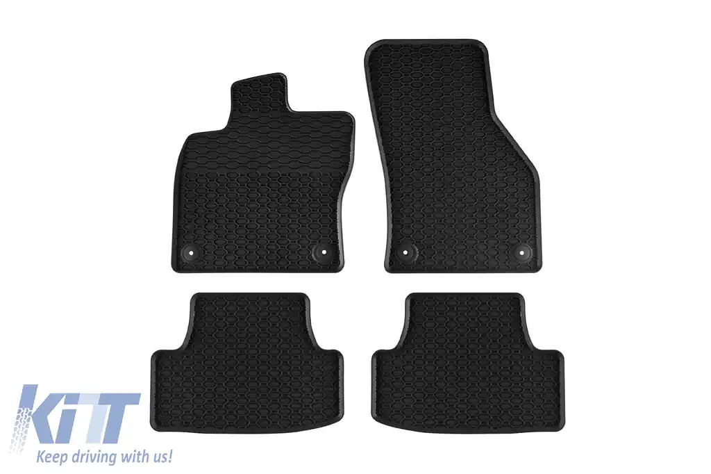 Mochete din cauciuc specifice, potrivite pentru VW T-Roc după 2017, set de 4 piese, culoare neagră-image-6228360
