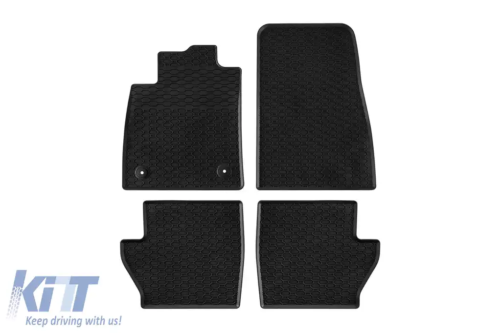 Mochete din cauciuc specifice, potrivite pentru Ford Fiesta după 2017, Puma după 2020, set de 4 piese, culoare neagră