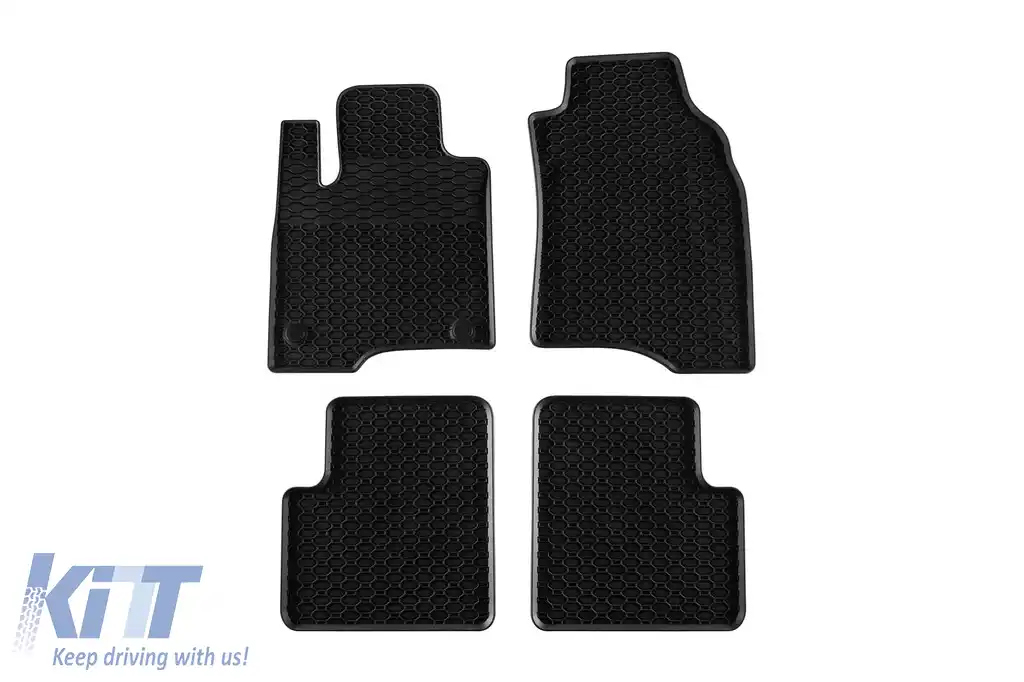 Mochete din cauciuc specifice, potrivite pentru Fiat Panda după 2012, set de 4 piese, culoare neagră
