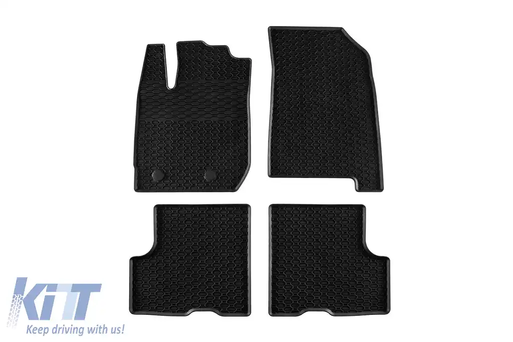 Mochete din cauciuc specifice, potrivite pentru Dacia Duster II după 2018, set de 4 piese, culoare neagră